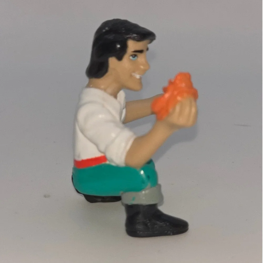 Disney Prince Eric PVC Mini Figure OS Multi Fair The Little Mermaid Sebastian